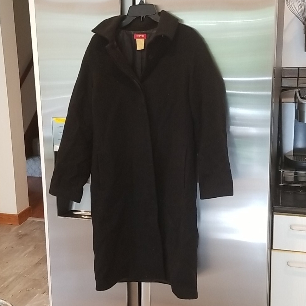 💕ESPRIT💕 Black 100% Wool Coat
